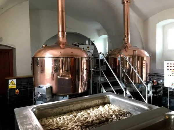 Klášterní pivovar Břevnovského kláštera – měděné varny